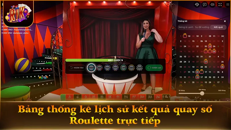 Mẹo soi cầu Roulette RIKVIP qua bảng lịch sử kết quả