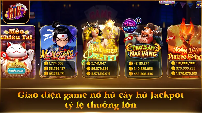 Sảnh Slot game nổ hũ 3D tích hợp chế độ quay tự động tiện lợi